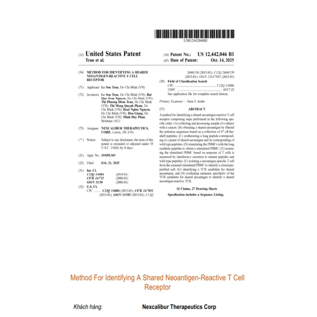 Method For Identifying A Shared Neoantigen-Reactive T Cell Receptor