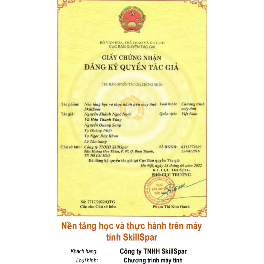 Nền tảng học và thực hành trên máy tính SkillSpar