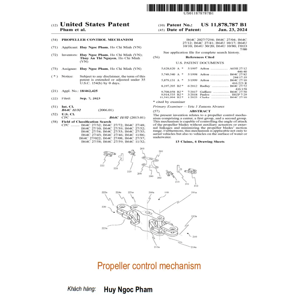 Propeller control mechanism