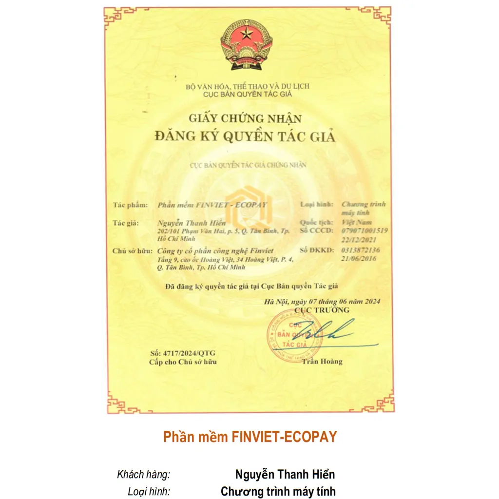 Phần mềm FINVIET-ECOPAY
