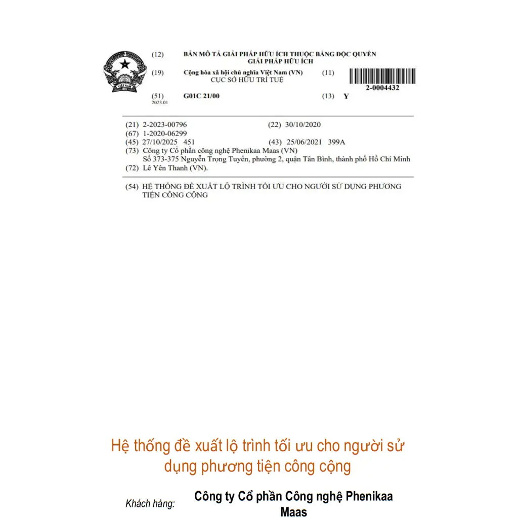 Hệ thống đề xuất lộ trình tối ưu cho người sử dụng phương tiện công cộng